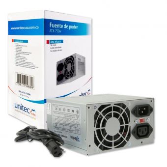 Fuente de Poder Unitec ATX 750w